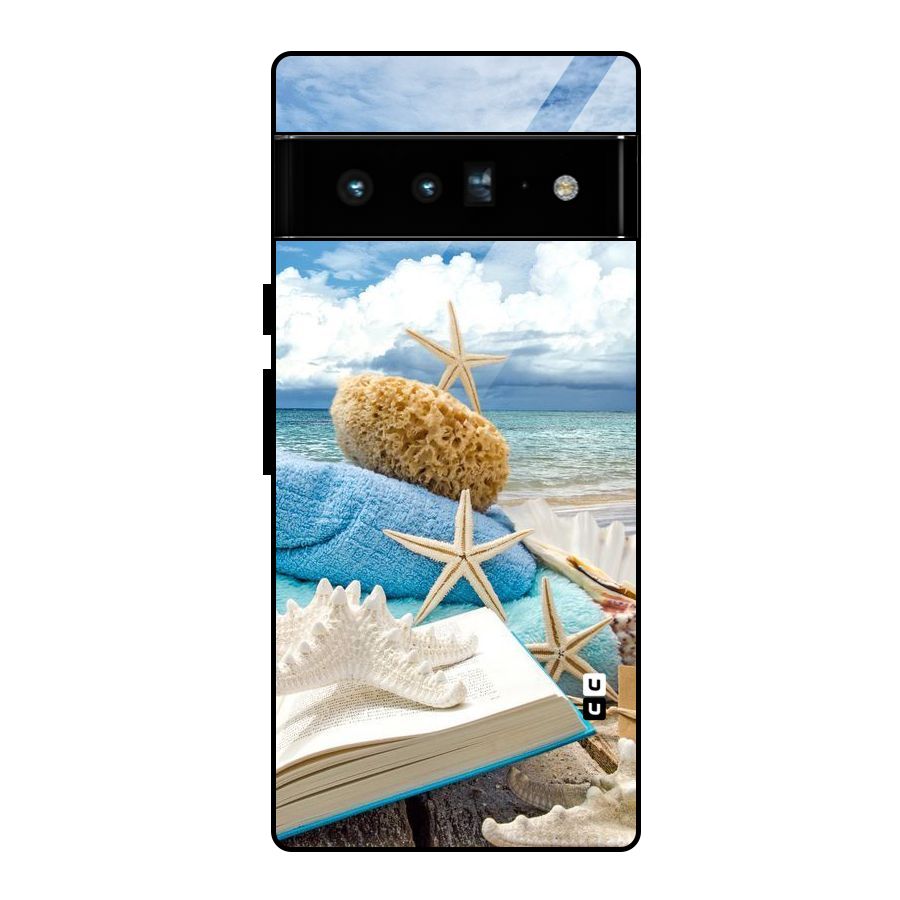 Beach Sky Glass Back Case for Google Pixel 6 Pro