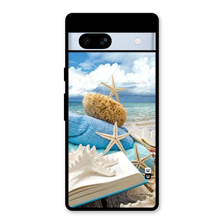 Beach Sky Glass Back Case for Google Pixel 7a