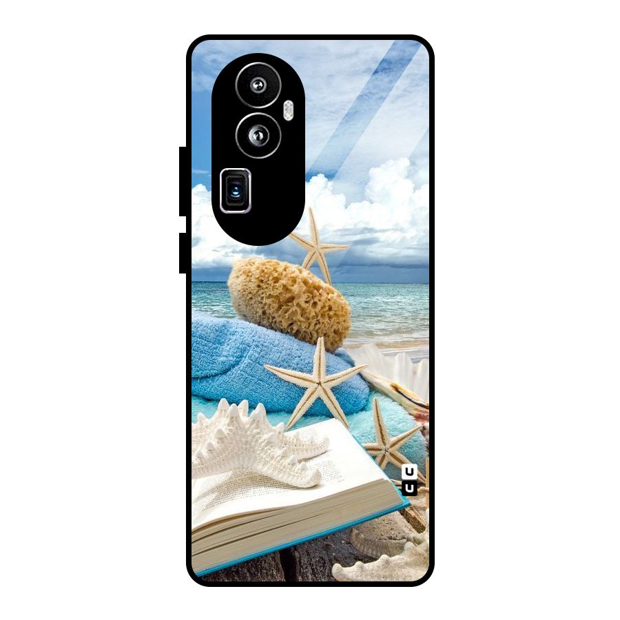 Beach Sky Glass Back Case for Oppo Reno10 Pro Plus