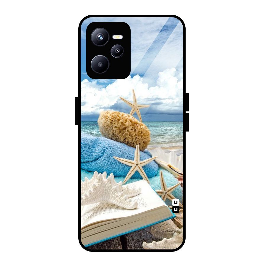 Beach Sky Glass Back Case for Realme C35