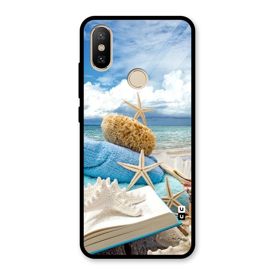 Beach Sky Glass Back Case for Redmi A2