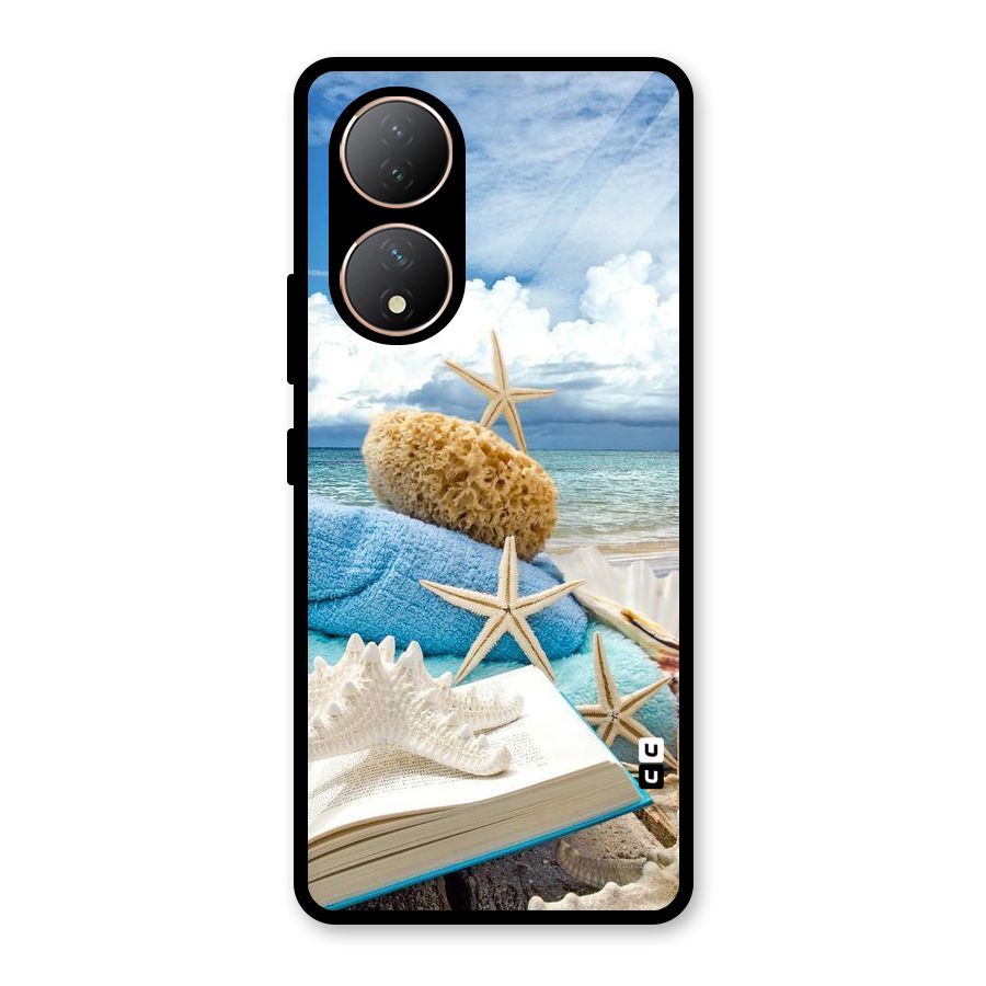 Beach Sky Glass Back Case for Vivo Y100A