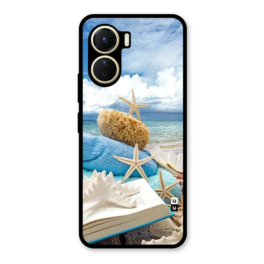 Beach Sky Glass Back Case for Vivo Y16