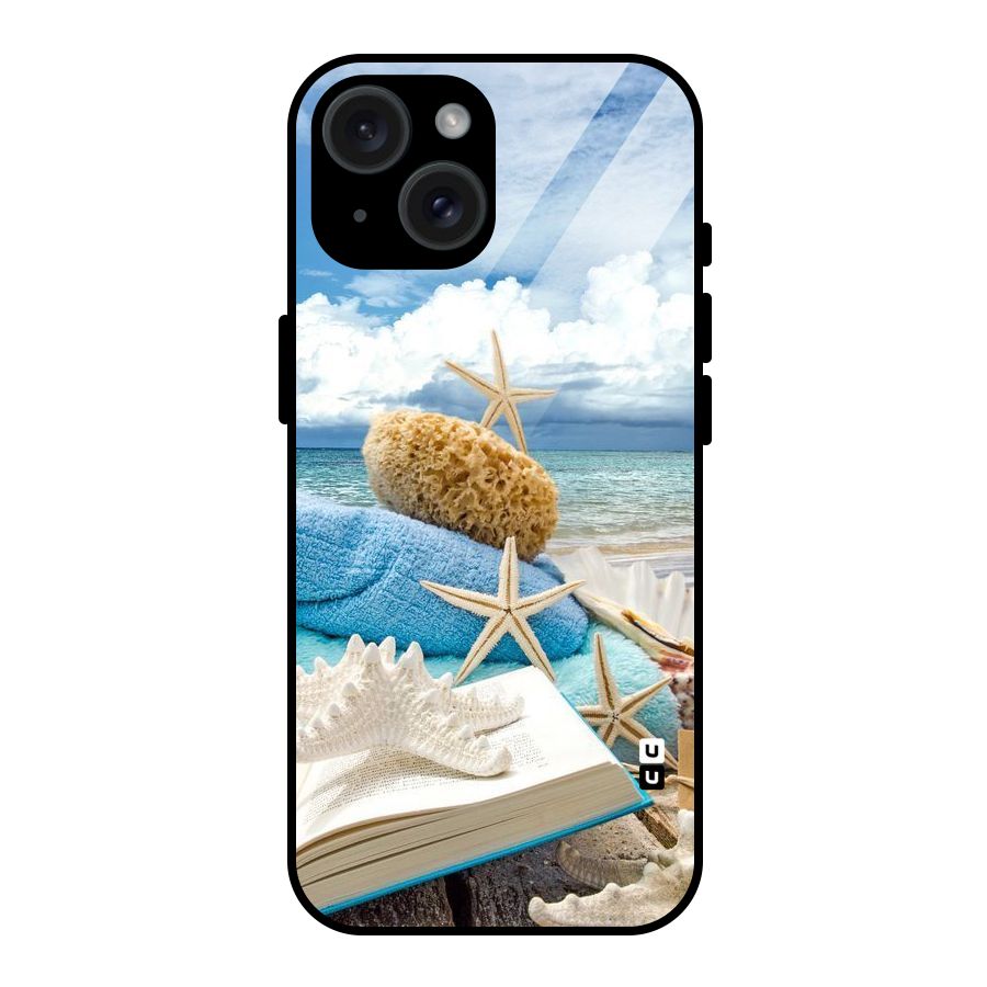 Beach Sky Glass Back Case for iPhone 15