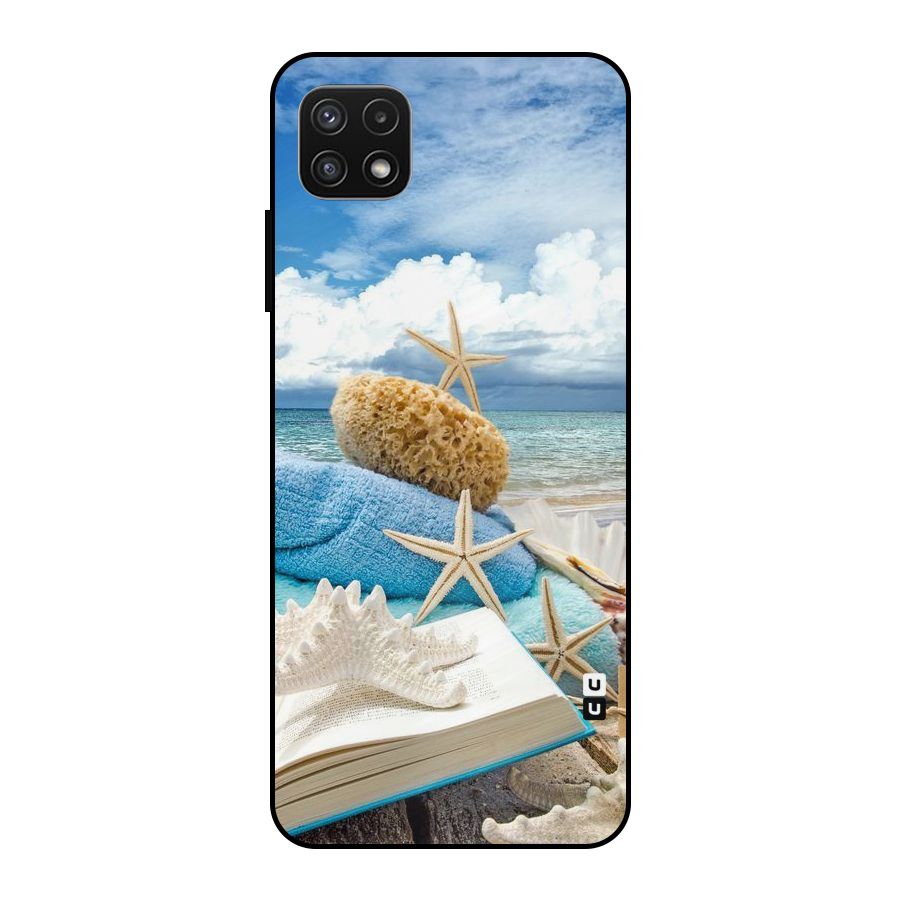 Beach Sky Metal Back Case for Galaxy A22 5G