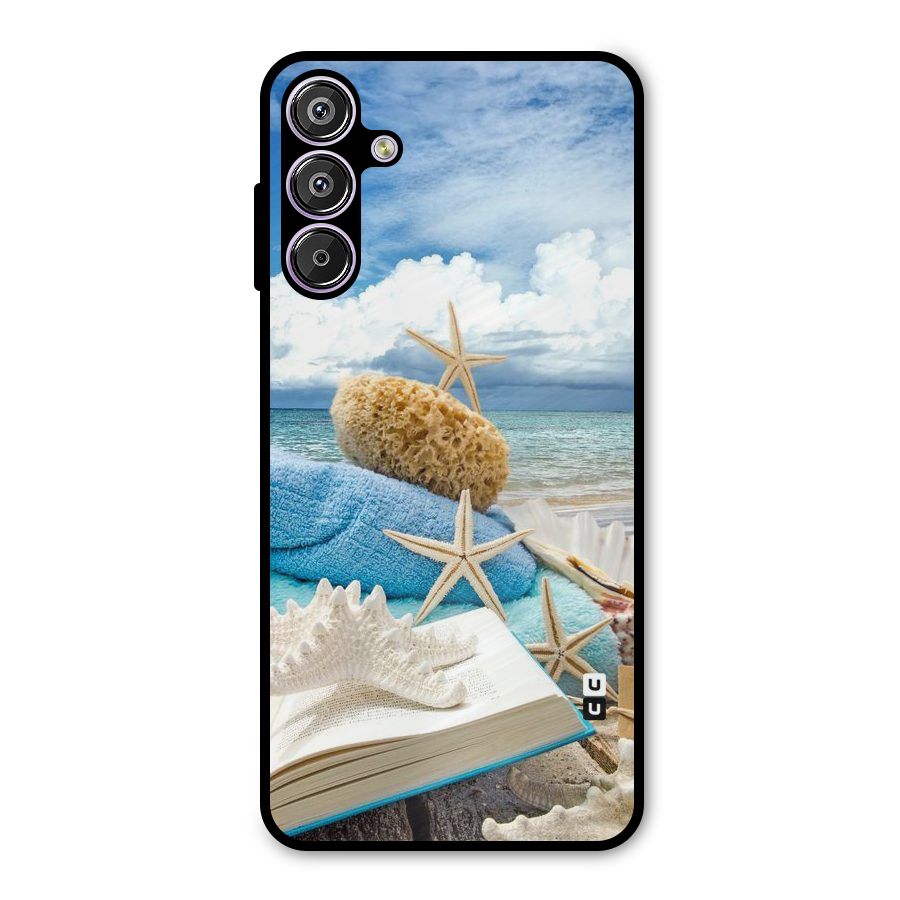 Beach Sky Metal Back Case for Galaxy F15