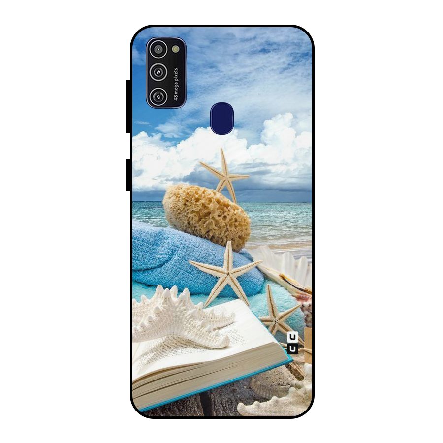 Beach Sky Metal Back Case for Galaxy M21