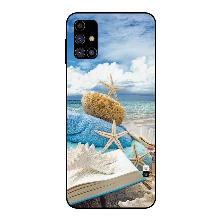 Beach Sky Metal Back Case for Galaxy M31s
