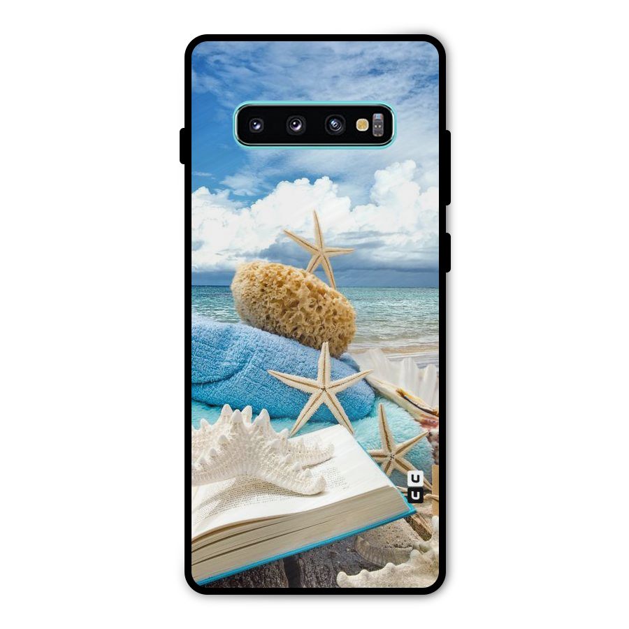 Beach Sky Metal Back Case for Galaxy S10 Plus