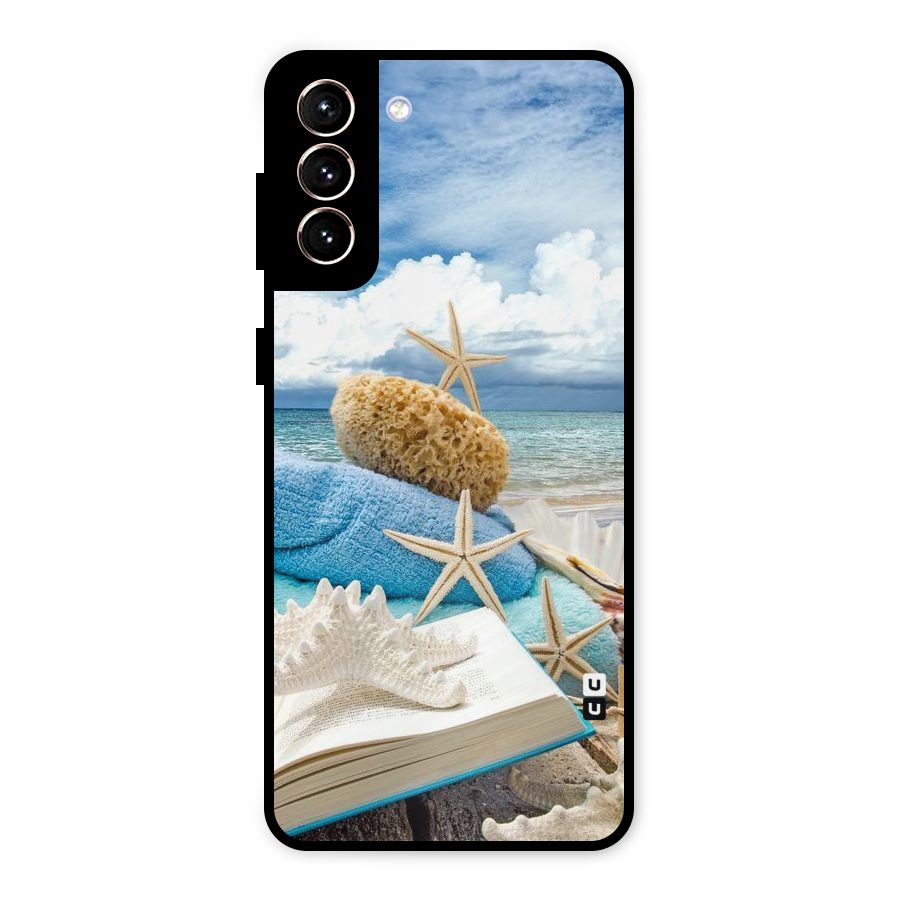 Beach Sky Metal Back Case for Galaxy S21 Plus