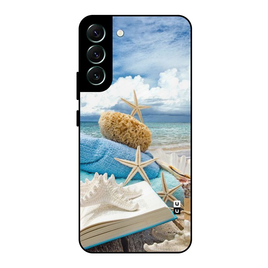 Beach Sky Metal Back Case for Galaxy S22 Plus 5G