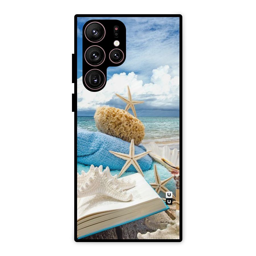 Beach Sky Metal Back Case for Galaxy S22 Ultra 5G