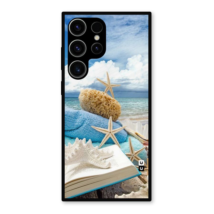 Beach Sky Metal Back Case for Galaxy S23 Ultra