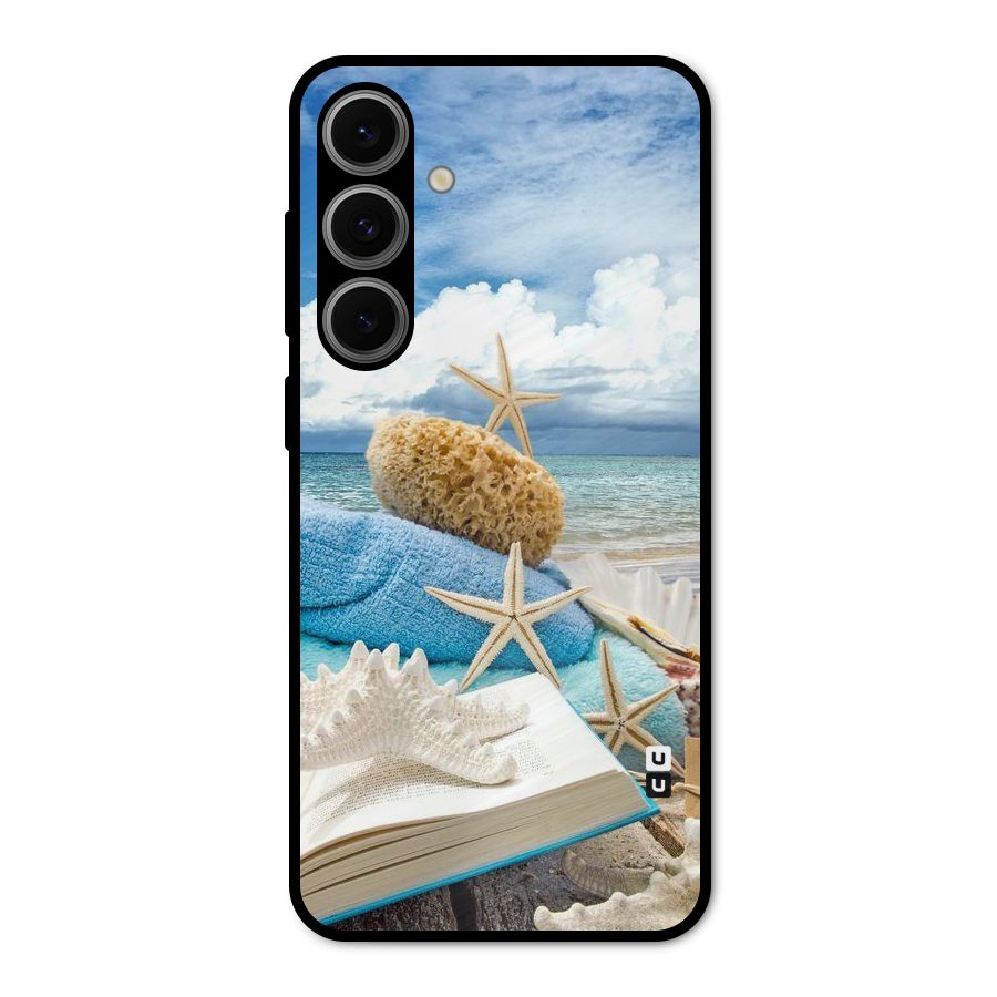 Beach Sky Metal Back Case for Galaxy S24 FE