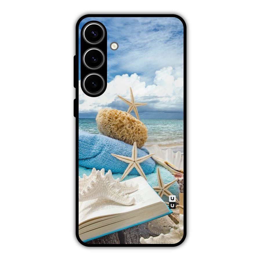Beach Sky Metal Back Case for Galaxy S24 Plus