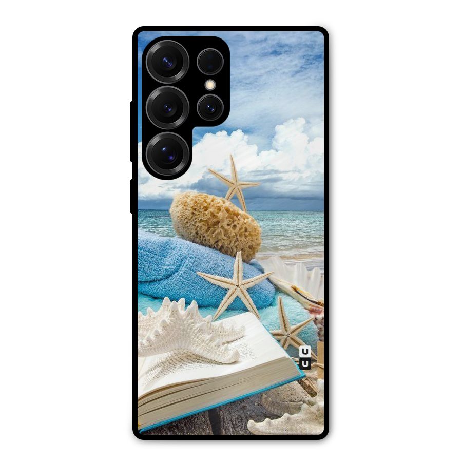 Beach Sky Metal Back Case for Galaxy S25 Ultra