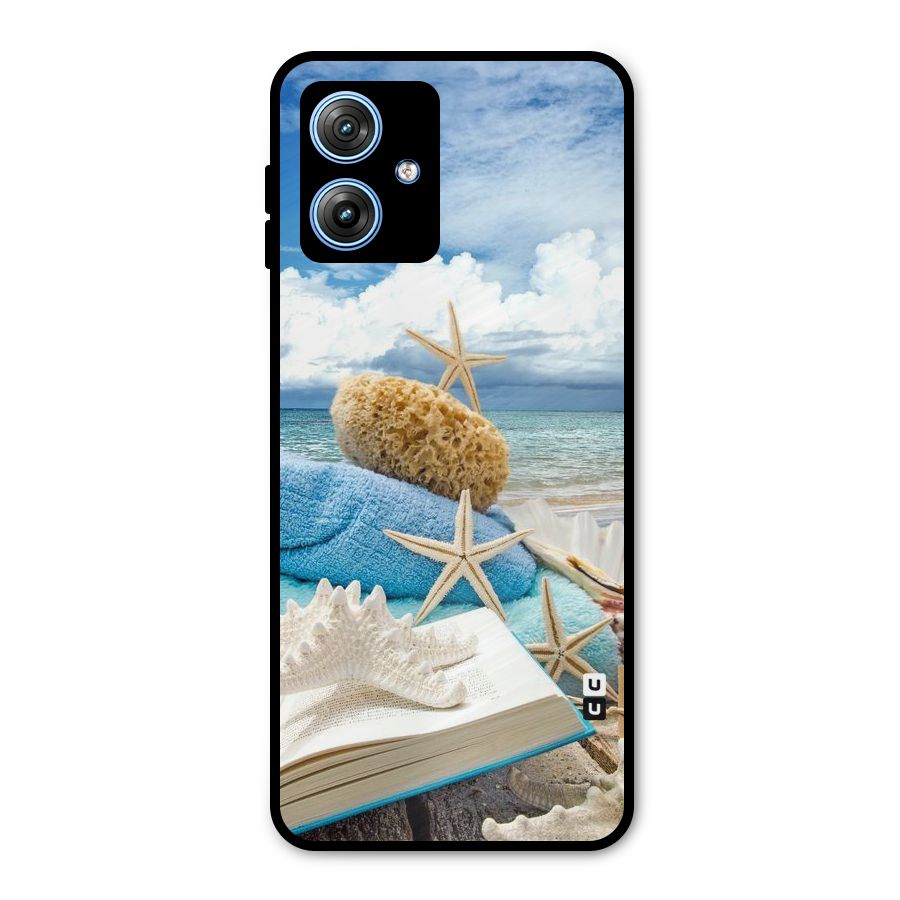 Beach Sky Metal Back Case for Moto G54