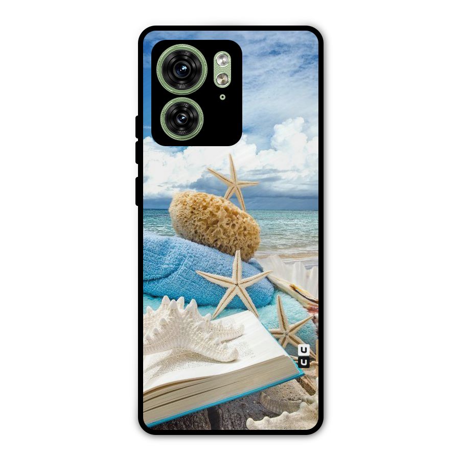 Beach Sky Metal Back Case for Motorola Edge 40 5G