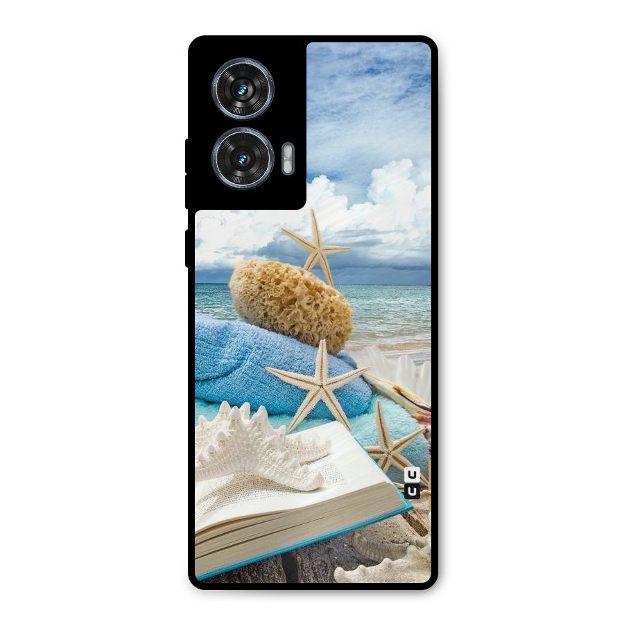Beach Sky Metal Back Case for Motorola Edge 50 Fusion