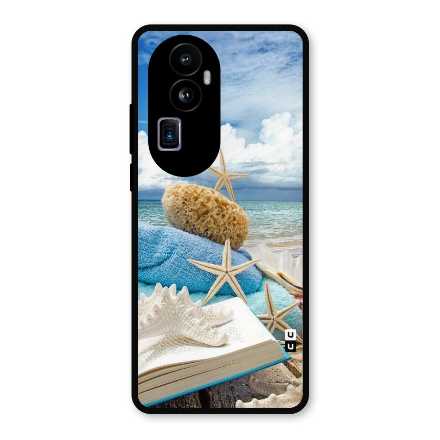 Beach Sky Metal Back Case for Oppo Reno10 Pro Plus