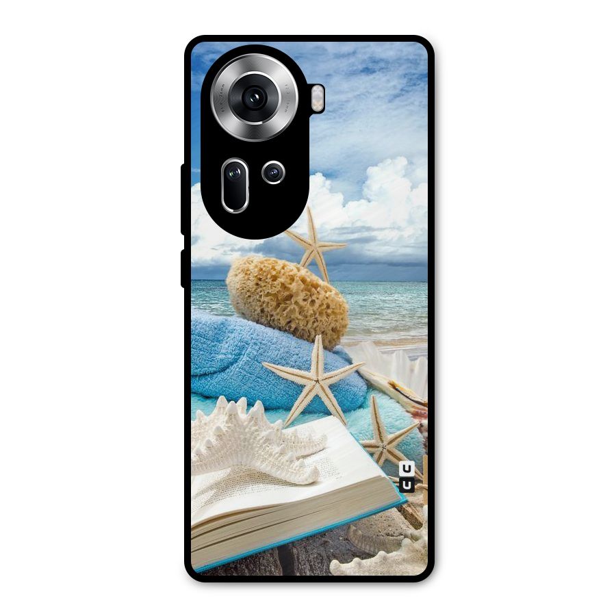 Beach Sky Metal Back Case for Oppo Reno11 5G