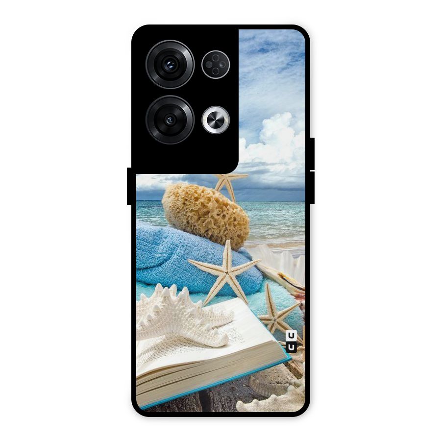 Beach Sky Metal Back Case for Oppo Reno8 Pro 5G