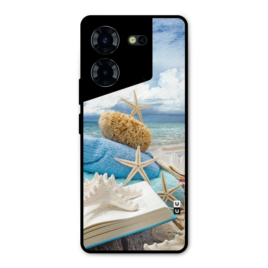 Beach Sky Metal Back Case for Tecno Pova 5 Pro 5G