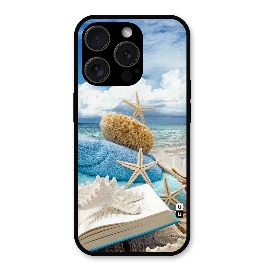 Beach Sky Metal Back Case for iPhone 15 Pro