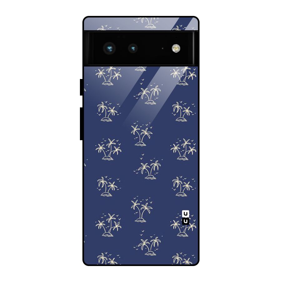 Beach Trees Glass Back Case for Google Pixel 6