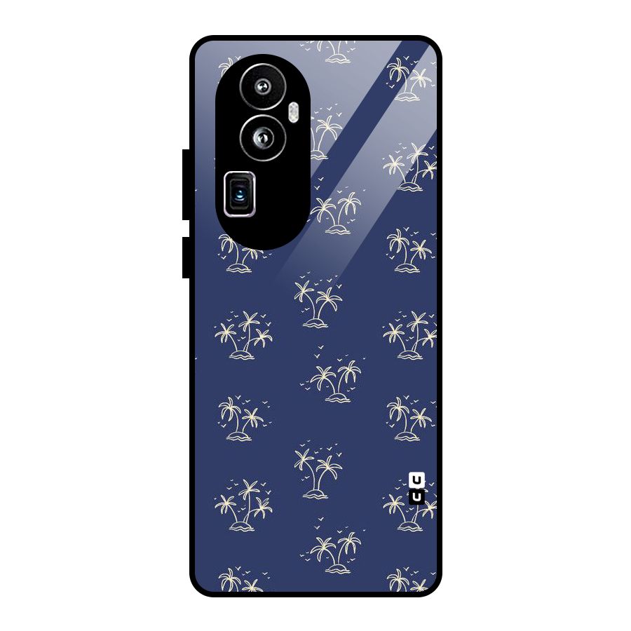 Beach Trees Glass Back Case for Oppo Reno10 Pro Plus