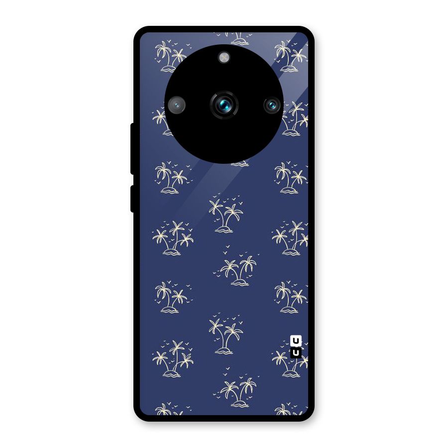 Beach Trees Glass Back Case for Realme Narzo 60 Pro