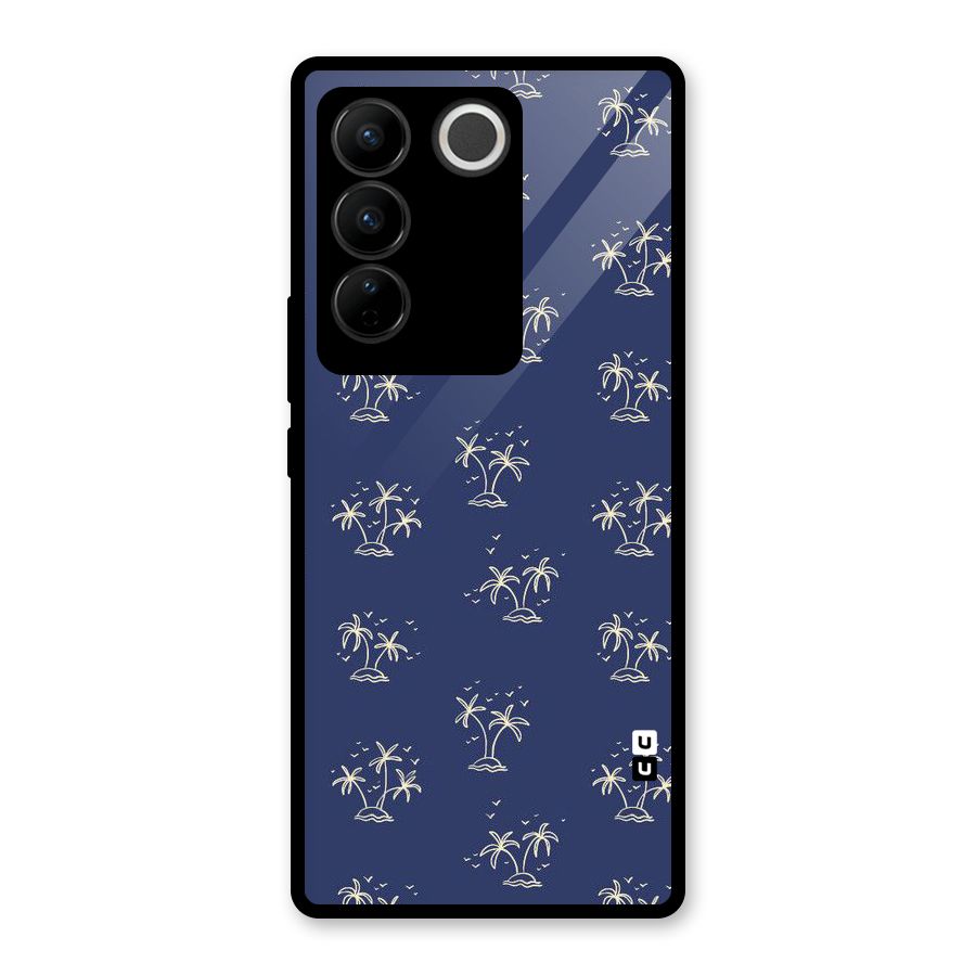 Beach Trees Glass Back Case for Vivo V27