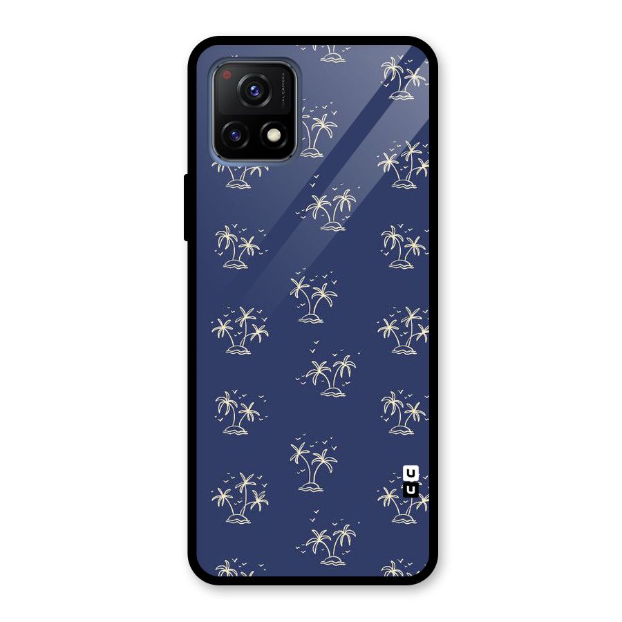 Beach Trees Glass Back Case for Vivo Y72 5G