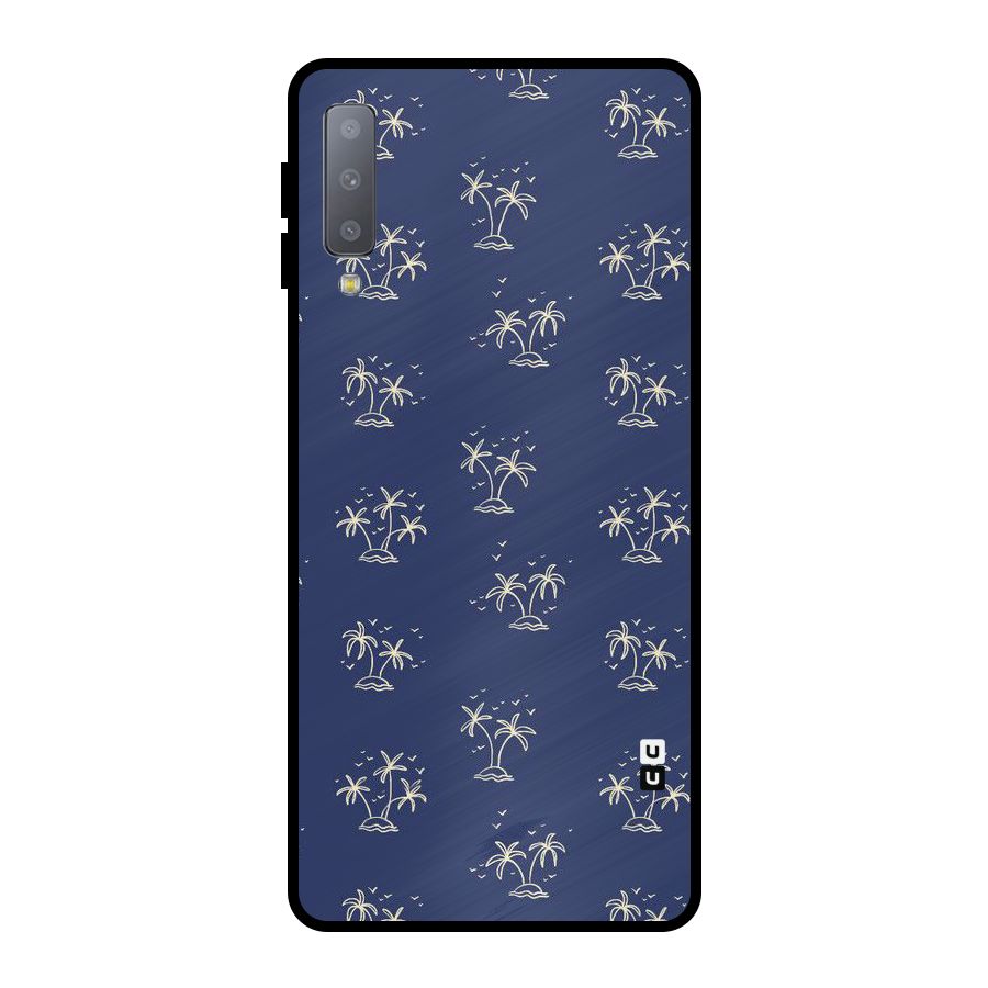 Beach Trees Metal Back Case for Galaxy A7 (2018)