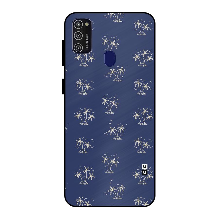 Beach Trees Metal Back Case for Galaxy M21