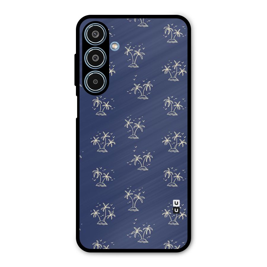 Beach Trees Metal Back Case for Galaxy M35