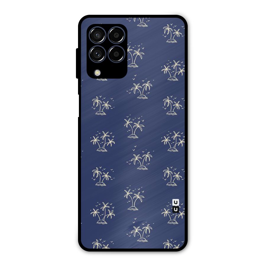 Beach Trees Metal Back Case for Galaxy M53 5G