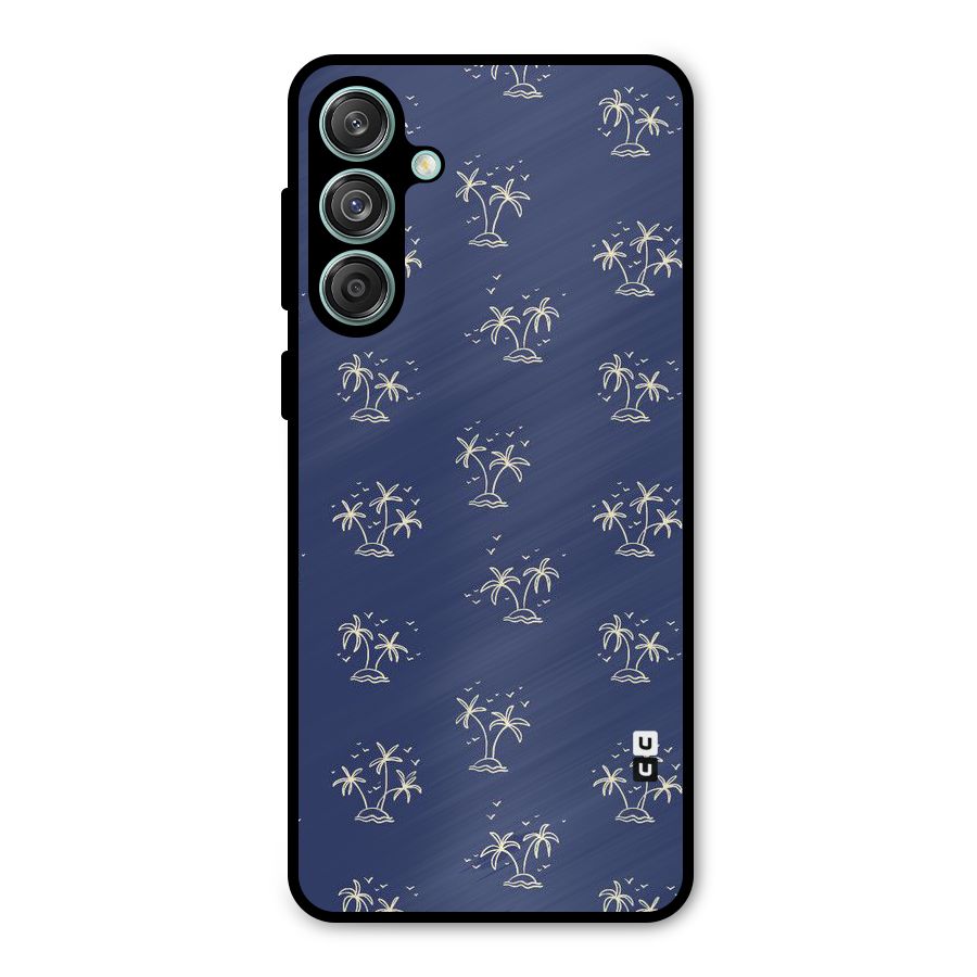 Beach Trees Metal Back Case for Galaxy M55 5G
