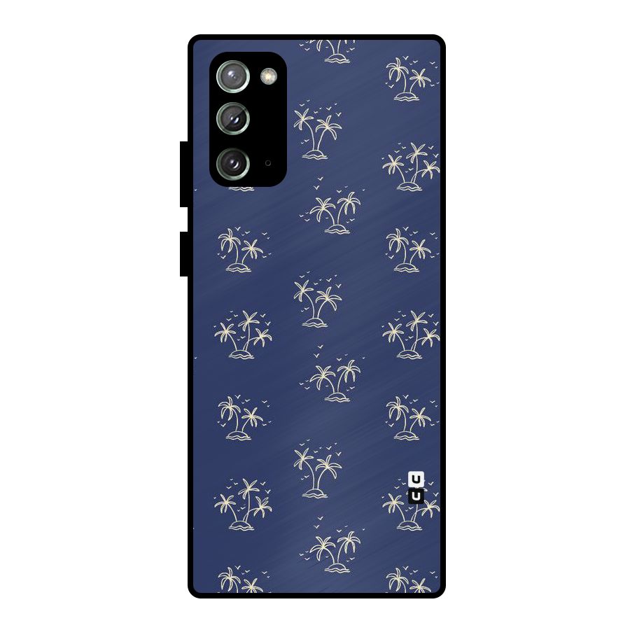 Beach Trees Metal Back Case for Galaxy Note 20