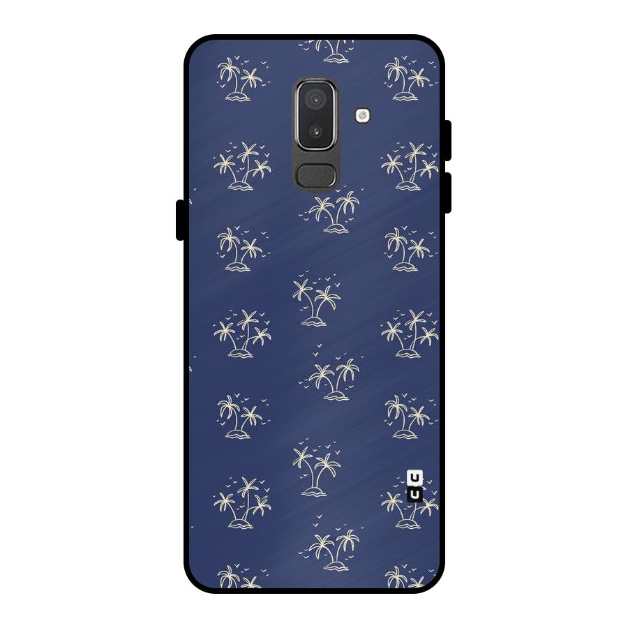 Beach Trees Metal Back Case for Galaxy On8 (2018)