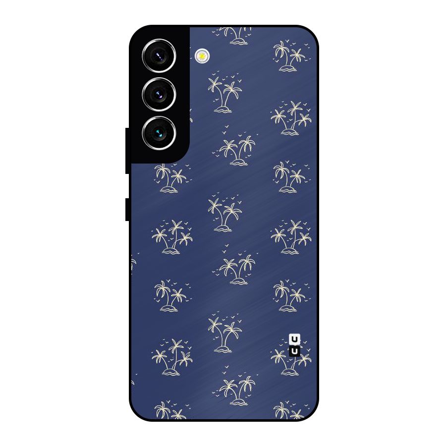 Beach Trees Metal Back Case for Galaxy S22 5G
