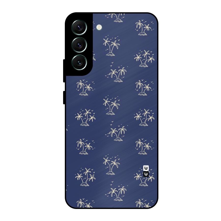 Beach Trees Metal Back Case for Galaxy S22 Plus 5G