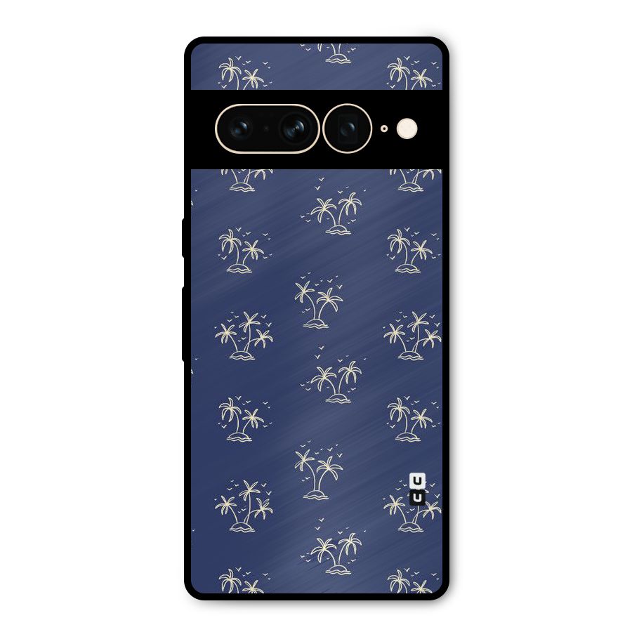 Beach Trees Metal Back Case for Google Pixel 7 Pro