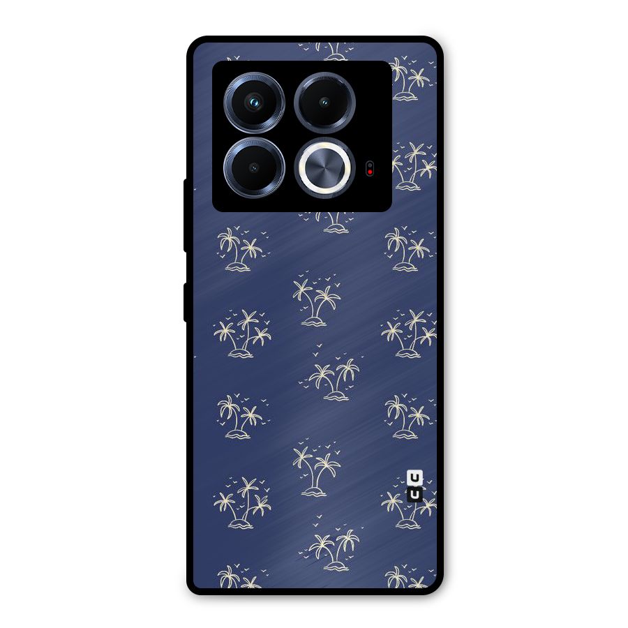 Beach Trees Metal Back Case for Infinix Note 40 5G