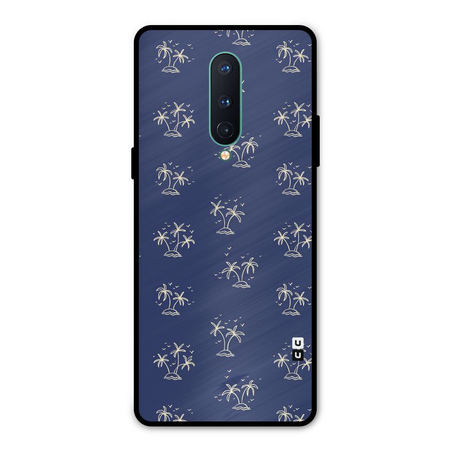 Beach Trees Metal Back Case for OnePlus 8