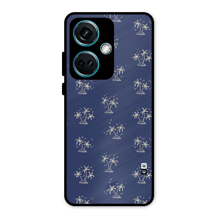 Beach Trees Metal Back Case for OnePlus Nord CE 3 5G