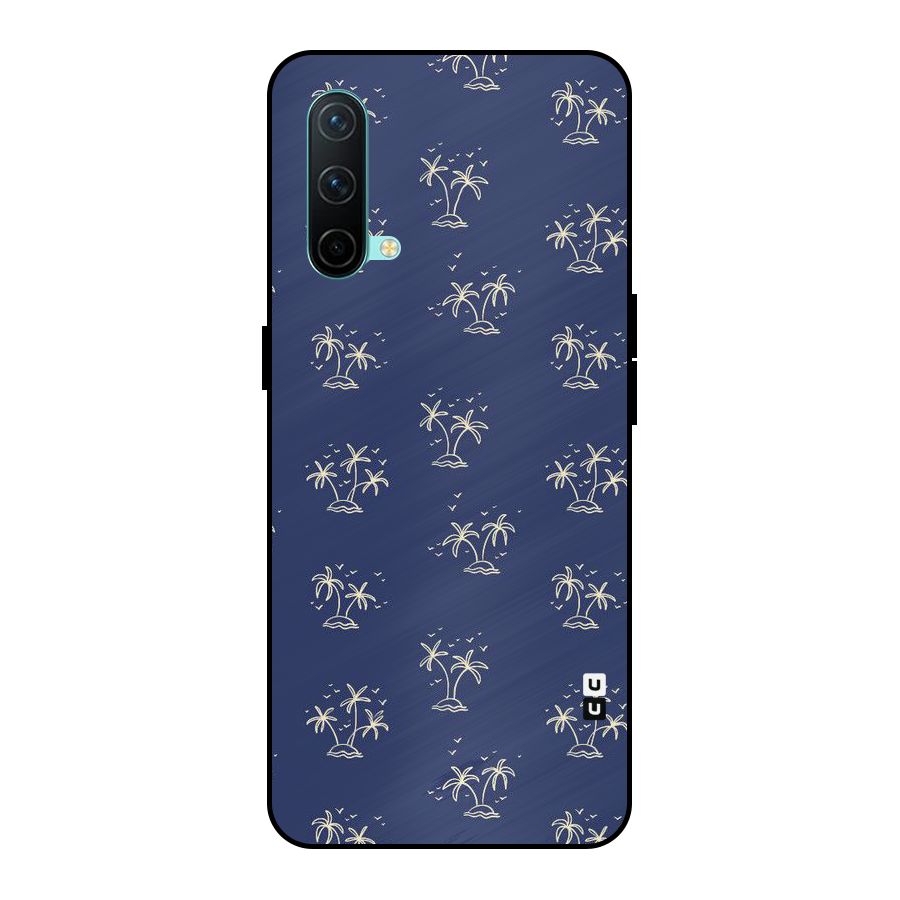 Beach Trees Metal Back Case for OnePlus Nord CE 5G