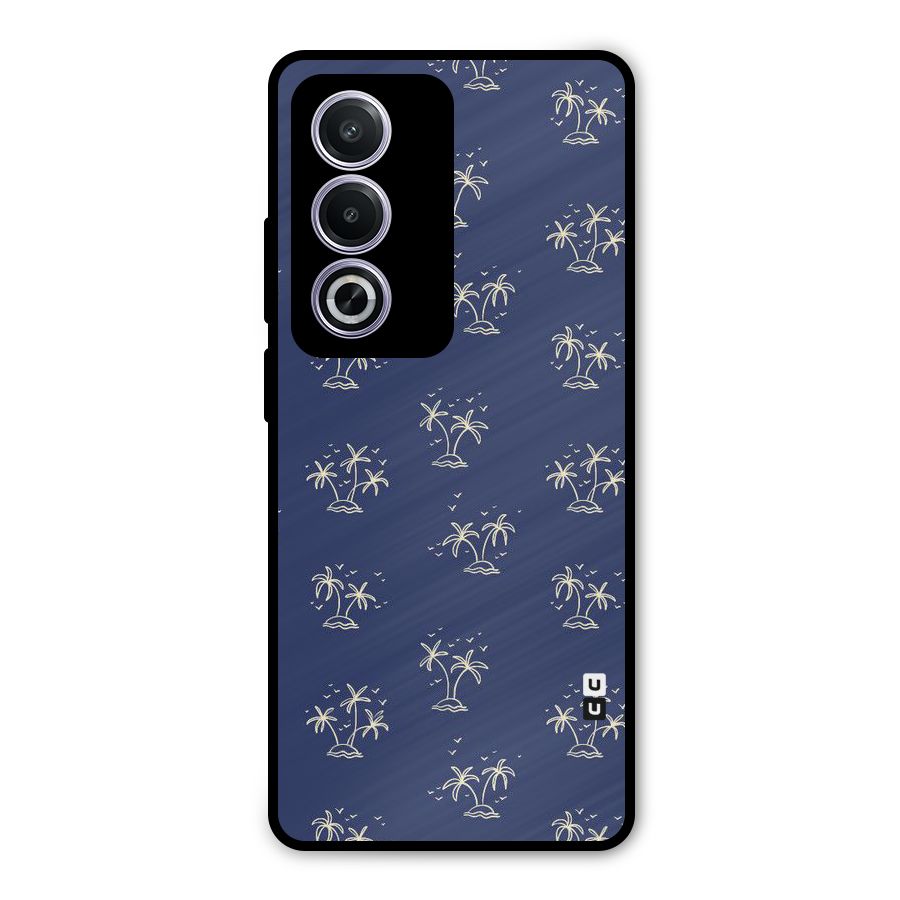 Beach Trees Metal Back Case for Oppo A3 Pro