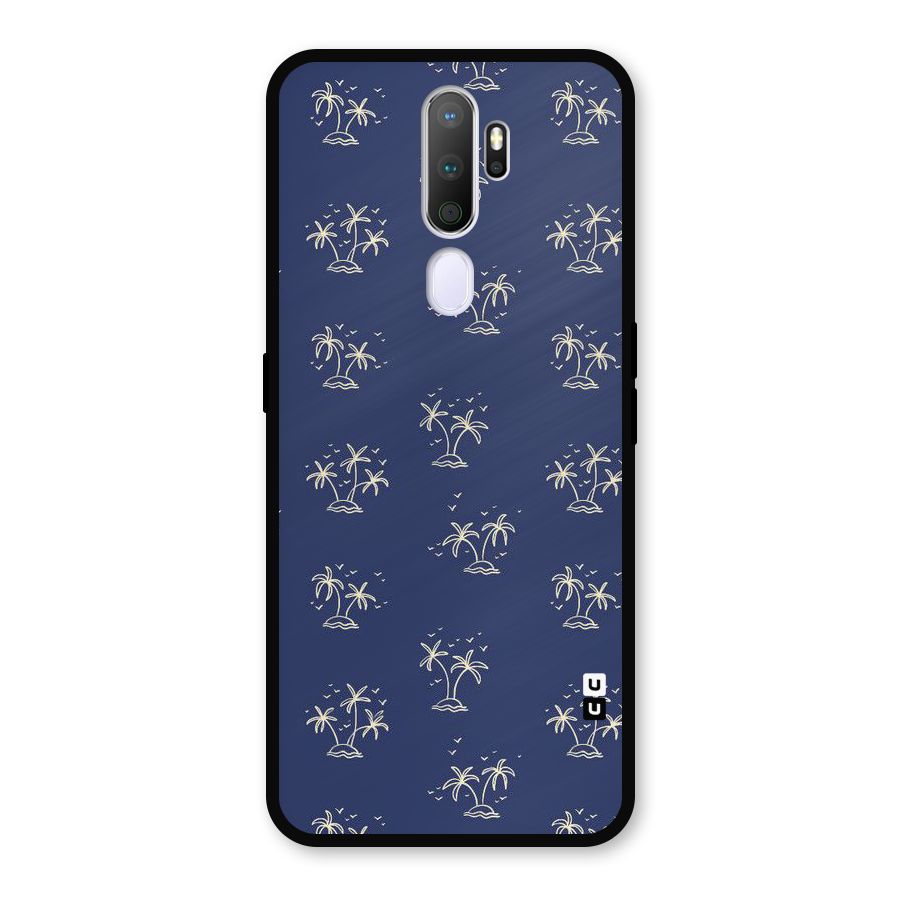 Beach Trees Metal Back Case for Oppo A9 (2020)