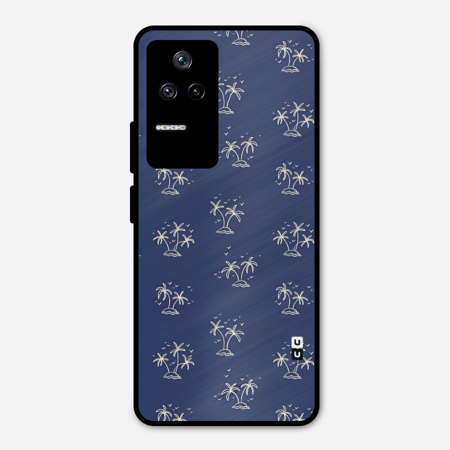 Beach Trees Metal Back Case for Poco F4 5G